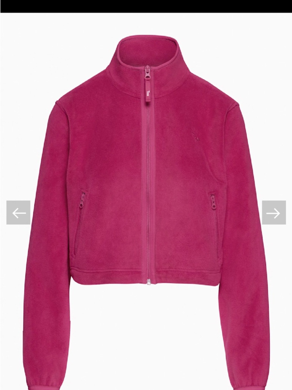 Aritzia Tna Sno Polar Zip-Up. Magenta. Size M. EUC